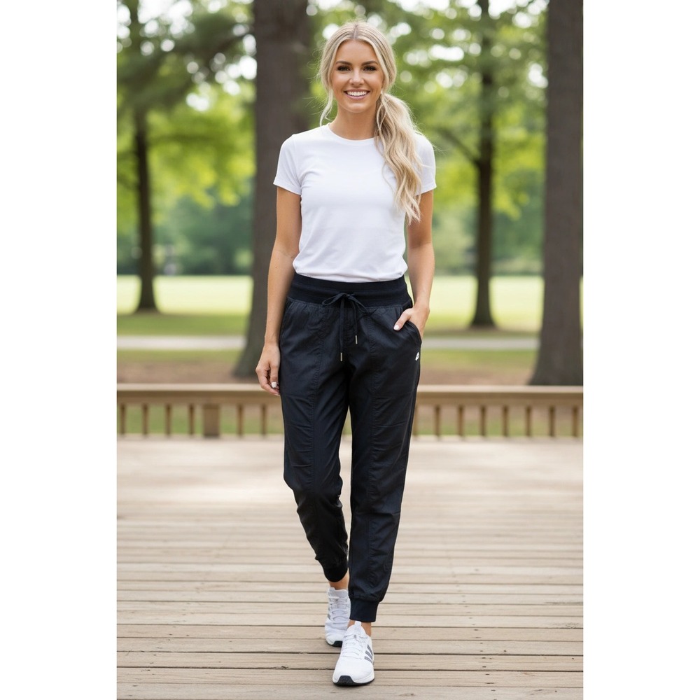 Lululemon Black Athletic Jogger Pants Womens Size 10 Drawstring Lightweight